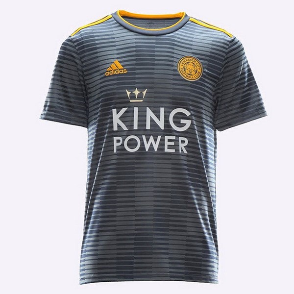 Thailande Maillot Football Leicester City Exterieur 2018-19 Gris